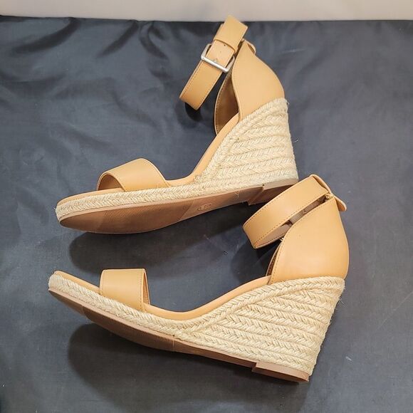 A.NEW DAY WEDGE ESPADRILLE OPEN TOE SANDAL - Picture 9 of 14